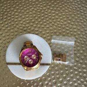 ROSE GOLD FOSSIL WATCH